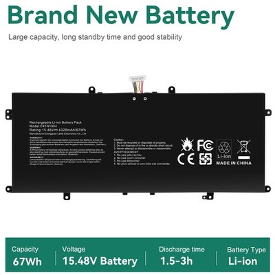 C41N1904 New Battery for Asus UX325JA UX325EA UX363EA UM425IA UX425JA