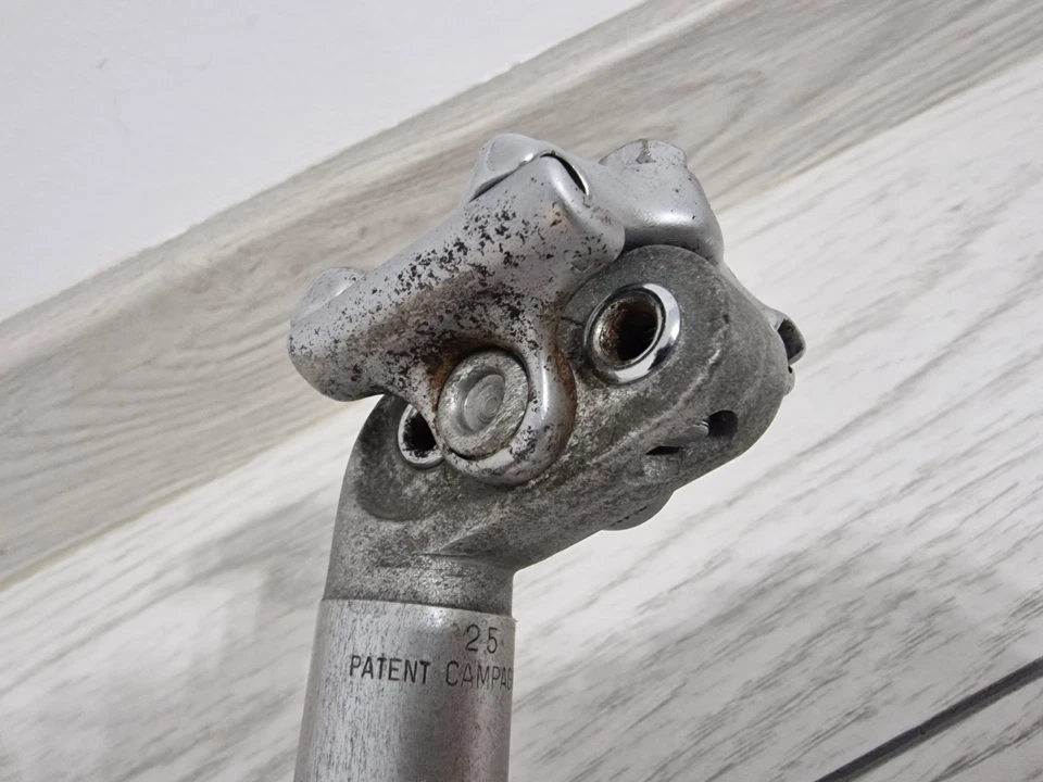 Винтажный Campagnolo Gran Sport Дорожный Велосипед Подседельный штырь 25,0 мм Запчасти для Гоночных Велосипедов - Изображение 4 из 4