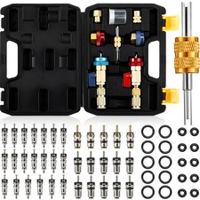 Frienda AC Valve Core Tool Kit R134A R1234YF Schrader R12 Refrigerant 35 Pcs