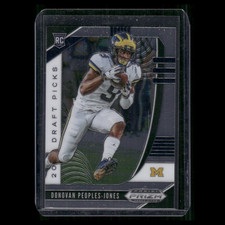 Donovan Peoples-Jones Rookie #136 2020 Panini Prizm Draft Picks Football Card NM. rookie card picture
