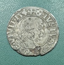 Prusy Wschodnie,1 grosz 1544 , Królewski Berg, Albrecht, srebro K15