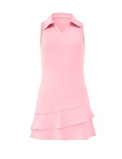 Girls Tennis Dress Sleeveless Golf Outfit V Neck Athletic Dresses with Built-...