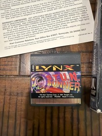 S.T.U.N. RUNNER Atari Lynx STUN RUNNER TESTED No Poster
