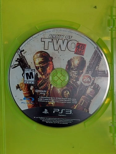 Army of Two 40th Day (PS3) Used Tested Minty Disc And Manual Only