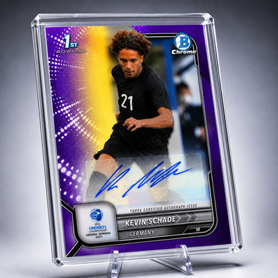 Kevin Schade 1st Bowman Auto Purple /250 2023 Bowman Chrome Germany