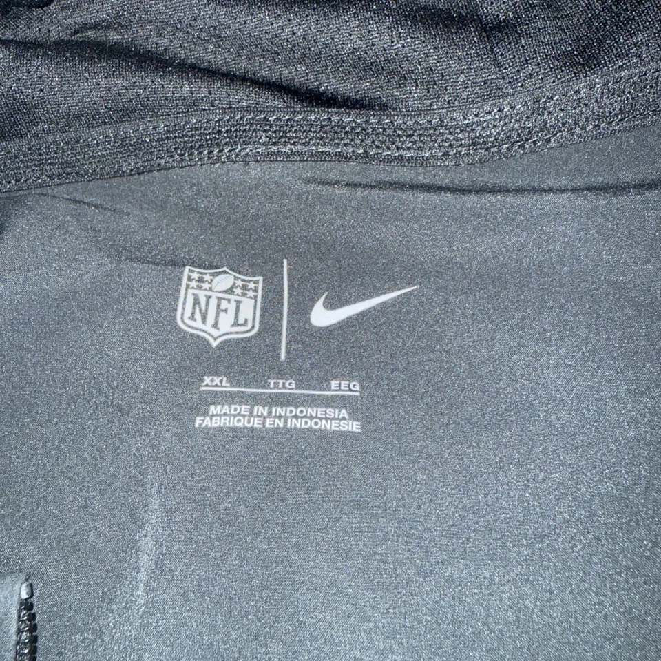 Detroit Lions Nike Sideline Pre-Game Player 1/2-Zip Hoodie Jacket XXL  - Image 4 of 4