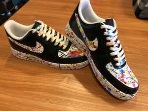 black white air force ones mid