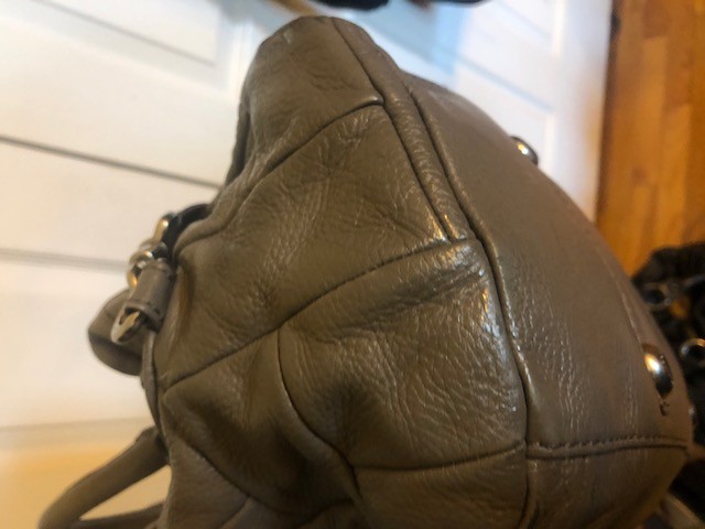 Marc Jacobs Patchwork Genuine Leather Gray Silver… - image 11