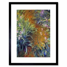 Wee Blue Coo Claude Monet Irises Old Master Art Picture Framed Wall Art Print