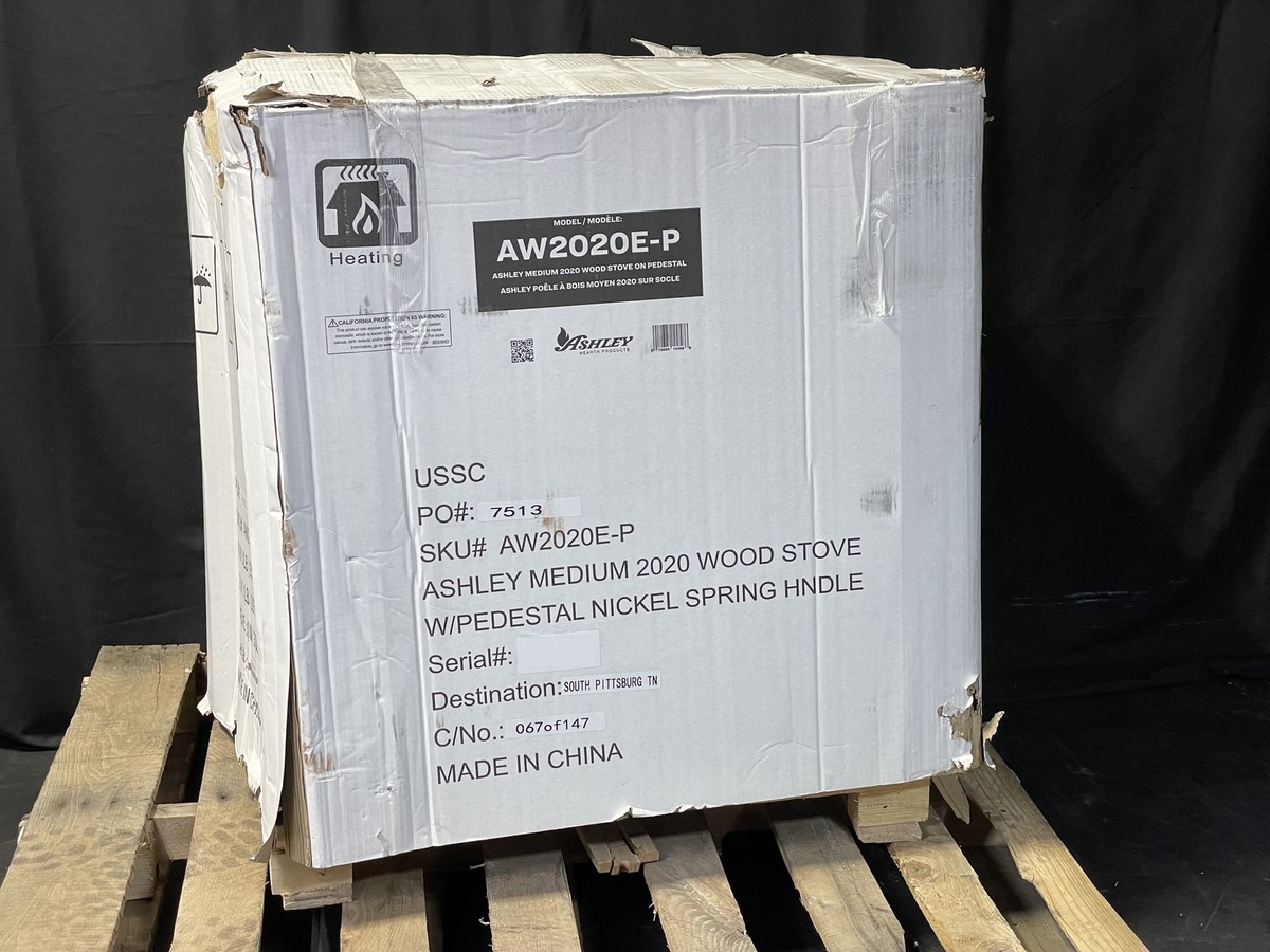 Ashley Hearth AW2020E-P 2,000 Sq. Ft. Pedestal Wood Stove Black New Read |  eBay