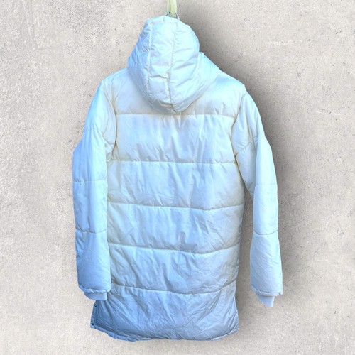 FILA WHITE KNEE LENGTH PUFFER JACKET Size Medium - Picture 2 of 2