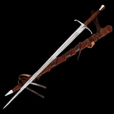 Medieval longford sword Functional battle ready sword With Wooden Scabbard 