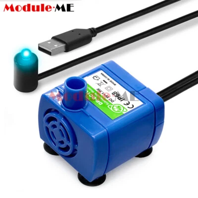 DC 5V USB Wasserpumpe Haustier Wasserspender Pumpe Tauchpumpe 1,5W Automatische Abschaltung