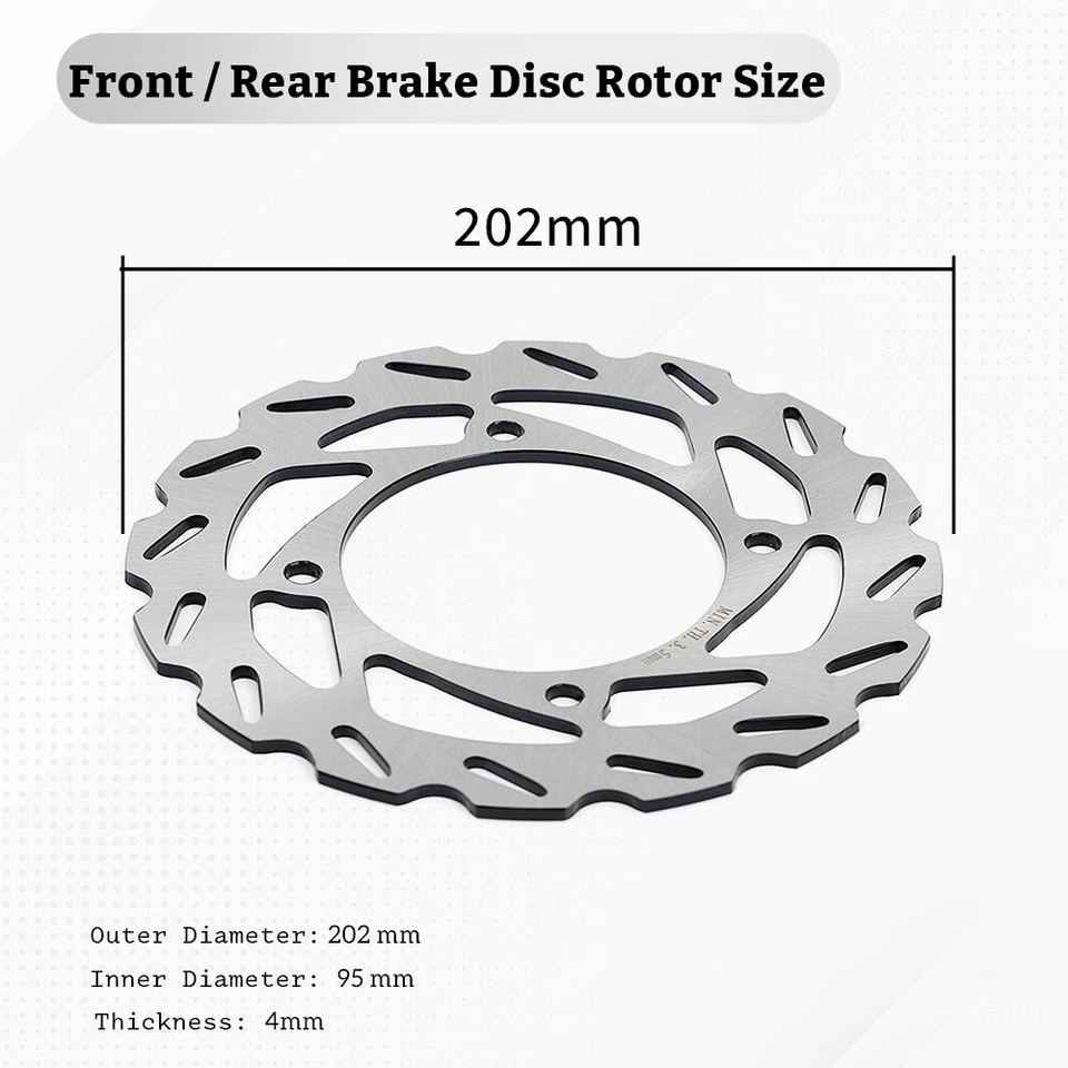 Pastillas de rotores de disco de freno delantero trasero 4 piezas para Arctic Cat Wildcat 1000 GT 2011-2012 Foto 3 de 4