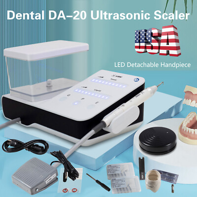 Dental LED Ultrasonic Piezo Scaler+Handpiece+Bottles Fit EMS Cavitron VRN-20