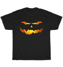 Jack O Lantern Scary Carved Pumpkin Face Halloween Costume T-Shirt Unisex Gift