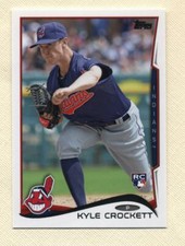 2014 Topps Update Baseball Kyle Crockett Rookie card (Indians)