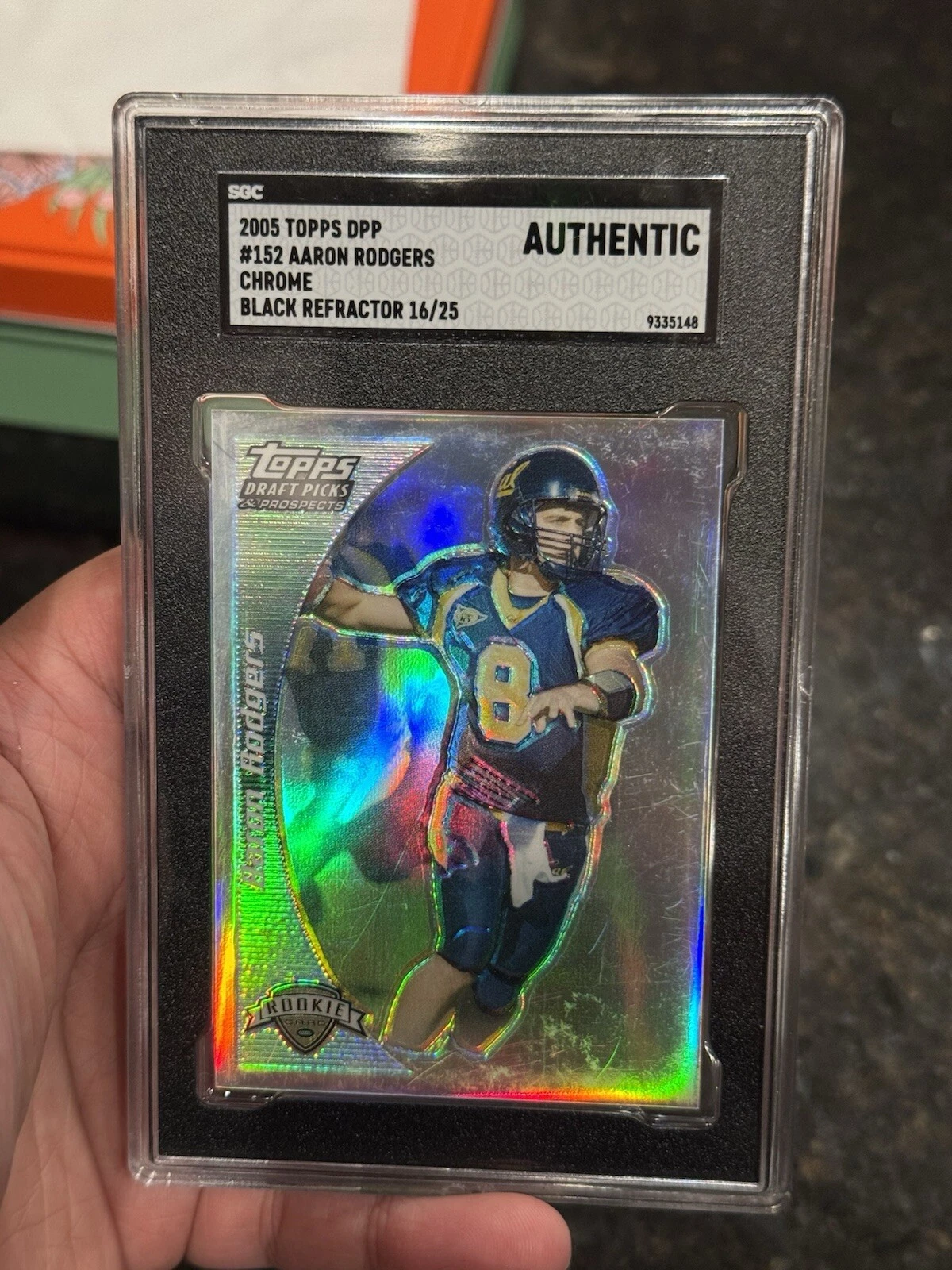 Aaron Rodgers Topps Draft Picks & Prospects #152 Black Chrome Refractor