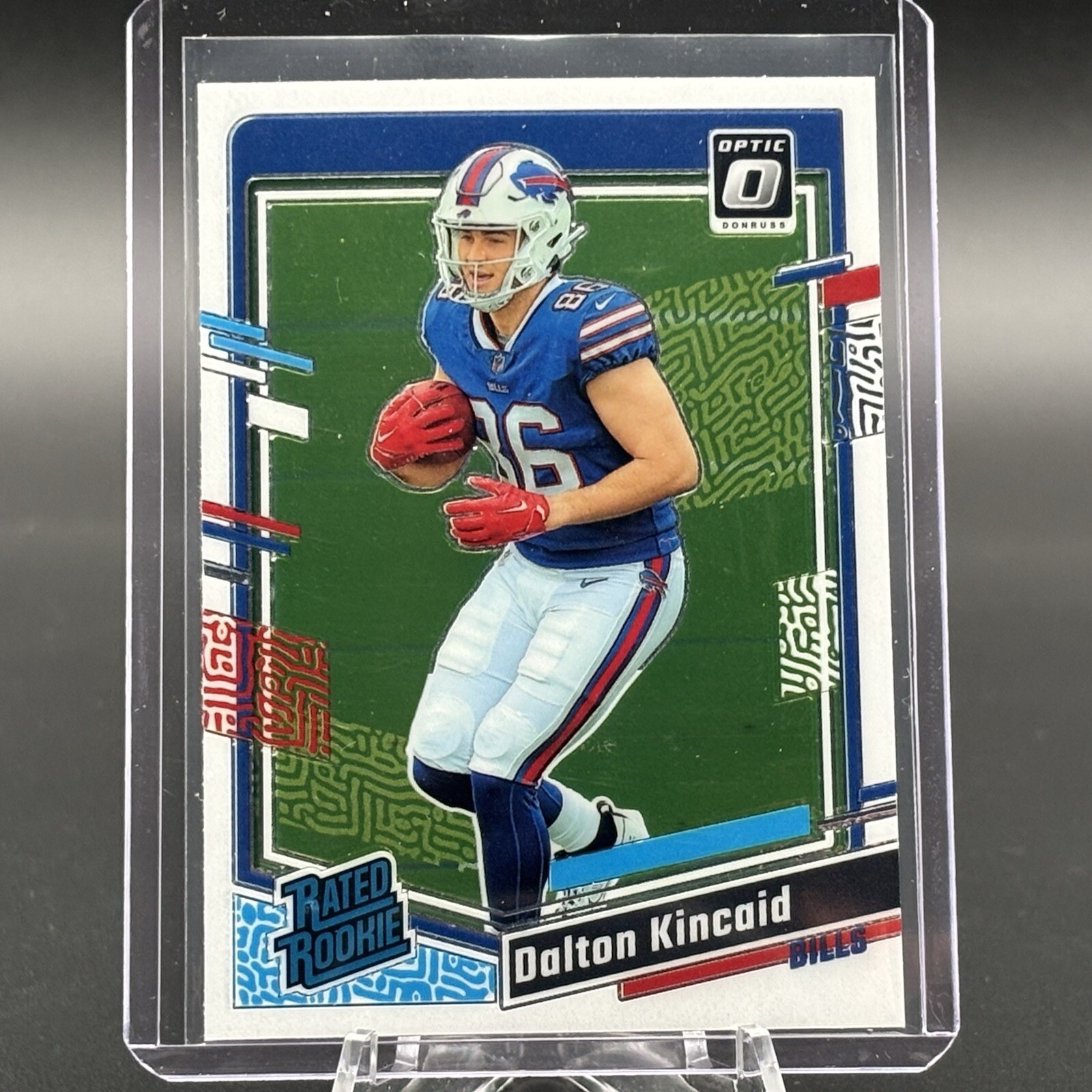 2023 Panini Donruss Optic - Rated Rookie Holo Prizm #211 Dalton Kincaid (RC)