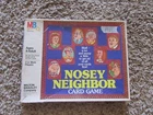 NOSEY NEIGHBOR CARD GAME Milton Bradley  VGC w/box Vintage 1981