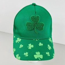 Shamrock Baseball Cap Irish St Patricks Day Hat Green Clover Kids 7-9 Years Boys
