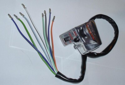 1EA NEW CT110 ALL YEARS SILVER LEFT SIDE HANDLEBAR SWITCH DIMMER TURN HORN S1084