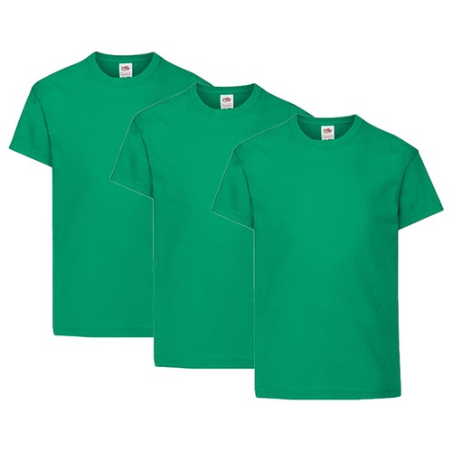 3 Pack Men's Fruit Of The Loom Plain 100% Cotton T-Shirts - Short Sleeve Bulk - Picture 8 of 17
