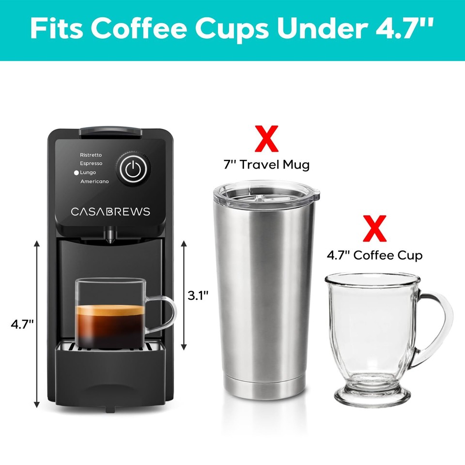 CASABREWS Espresso Machine for Nespresso Original Pods, 20 Bar Coffee