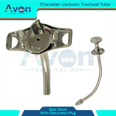 Chevaliar Jackson Tracheostomy Tube #10 – Metal Tracheotomy ENT Surgical Instrument - View #4