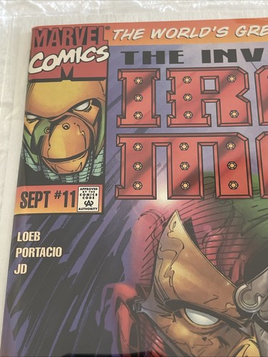 The Invincible Iron Man #11 Doctor Doom Robert Downey Jr. MCU Marvel Sept. 1997 - Picture 2 of 3