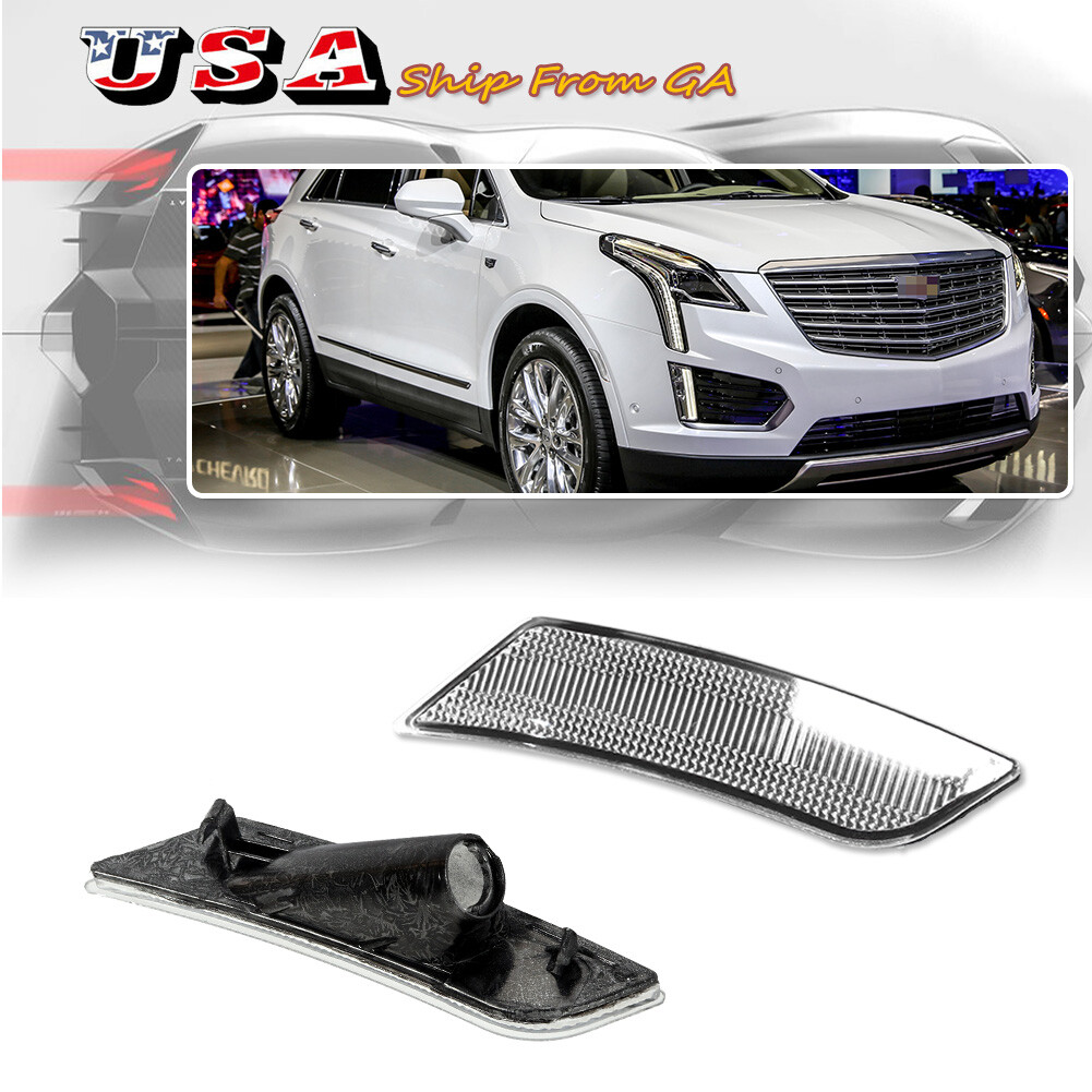 2017-2024 Cadillac XT5 Clear Lens Front Bumper Side Marker Lights