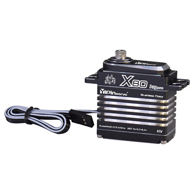 For RC 1/8 Crawler RC Car Part 80kg Brushless Servo Metal Gear Waterproof IPX8