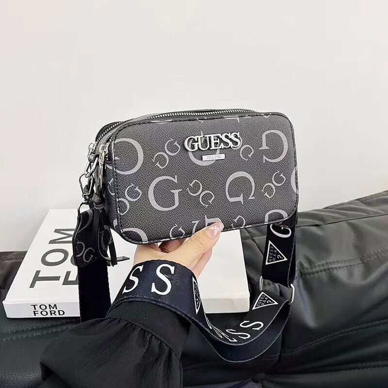 GUESS women's crossbody bag printed small square bag camera bag