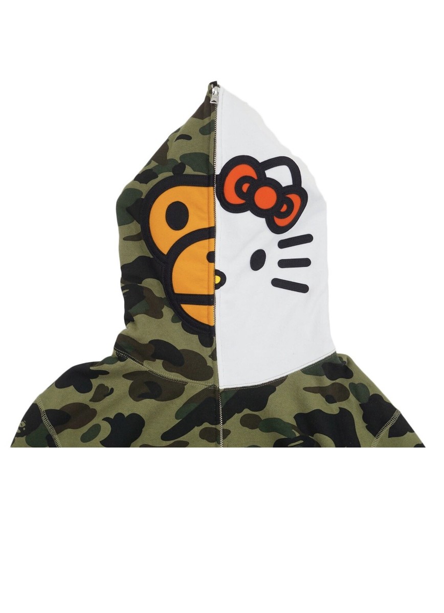 A BATHING APE x Sanrio Milo Hello Kitty Split Face 1st Camo Full 