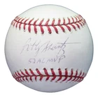Bobby Shantz Signed Autographed Baseball OML Ball "52 AL MVP" Tristar 5097753