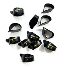 National Thumb Picks - 12 Pack - Celluloid - Large Black From D'Addario