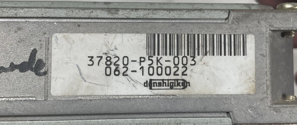 Unidad de control del motor Honda Prelude 1997 módulo ECU 37820-P5K-003 Foto 3 de 4