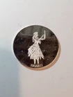 Hawaiian Hula Girl .999 Fine Silver