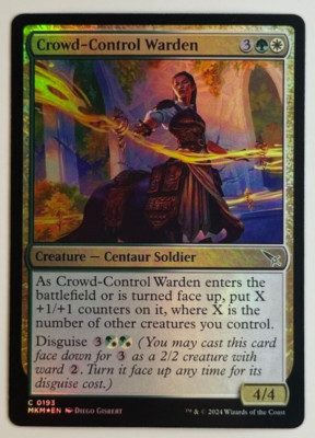 MTG Murders at Karlov Manor *FOIL* C Crowd-Control Warden #0193
