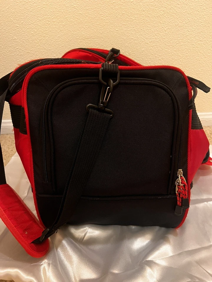 Timberland Grande Rojo Lona Viaje Gimnasio Bolsa Rojo Deportes Foto 3 de 4