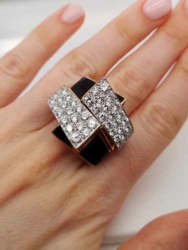 BLACK ONYX & DIAMOND BAND