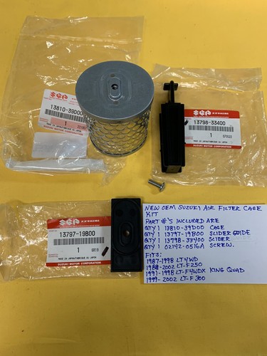 OEM Suzuki Air Filter Cage Pin & Washer Kit – 13791-02C00 For LT160 LT-F160