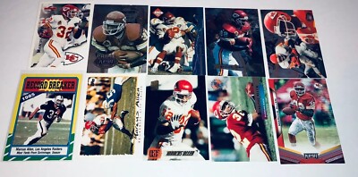 Marcus Allen Lot 10 Different Raiders Quarterback Football Cards Member HOF A2