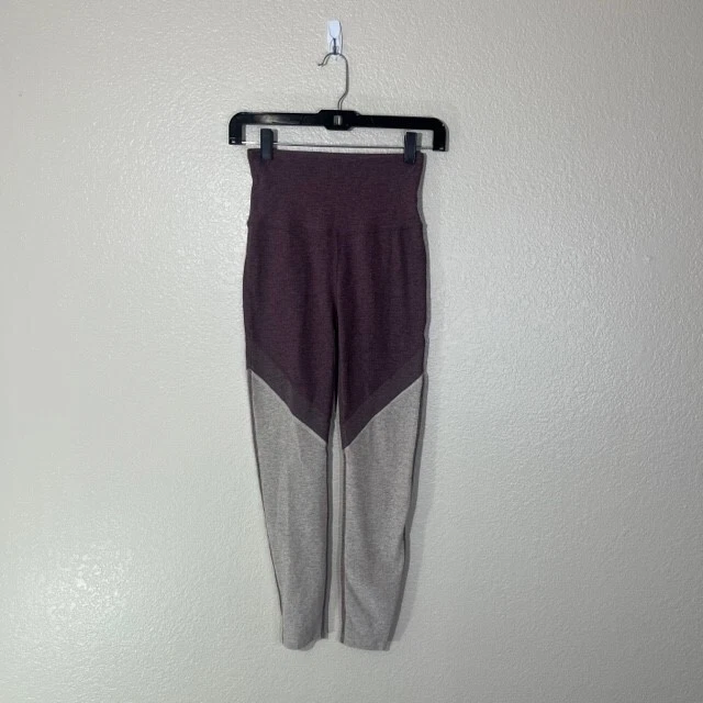 beyond-yoga heather colorblock athletic leggings