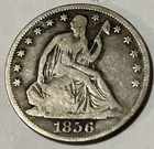 1856 O Seated Liberty Silver Half Dollar VG+ Fine Condition Nice Coin A2