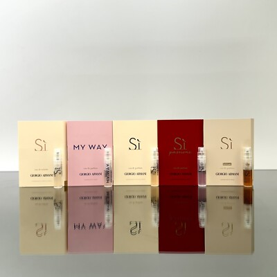 5pc)Sample Vial Armani SI EDT+Armani SI Intense+Armani SI EDP+SI Passione+My Way