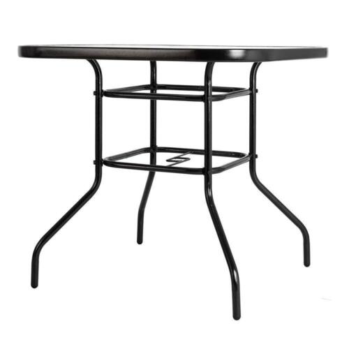 Balcony Yard Patio Bistro Tempered Glass Square Table Top Outside Banquet Party - Picture 8 of 12