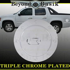 For 2007-2014 CHEVY TAHOE Chrome Fuel Gas Door COVER OVERLAY Trim