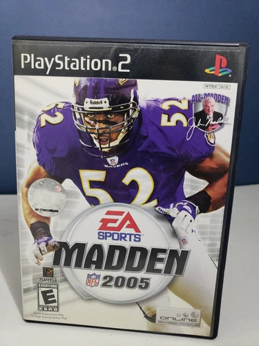 Madden NFL 2005 EA Sports Playstation 2 Video Game w/ Booklet PS2 CIB