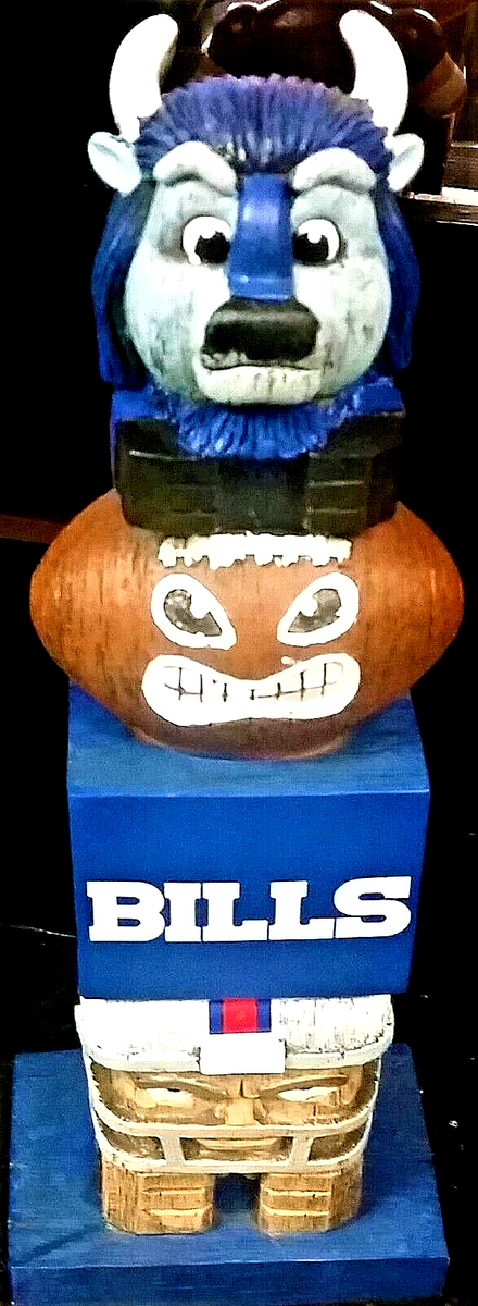 Buffalo Bills Tiki Totem Pole Garden Statue New Evergreen | eBay